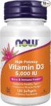 NOW Foods Vitamin D-3 -5000 IU-120 Softgels