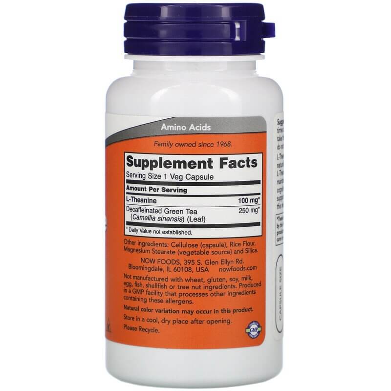 now foods l-theanine supplement facts now foods l-theanine supplement facts