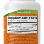 now ashwagandha supplement facts
