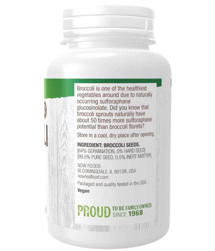 Now Foods Broccoli Seeds supplement facts