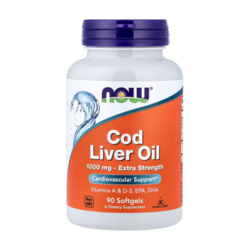 NOW Cod Liver Oil 1000 mg - 90 Softgels