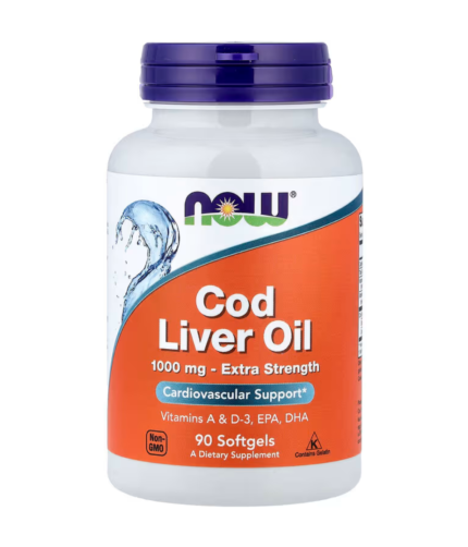 NOW Cod Liver Oil 1000 mg - 90 Softgels
