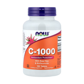 NOW Foods C-1000 With Rose Hips and Bioflavonoids 100 Tablets