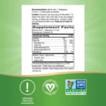 Nature way Organic MCT Oil supplement facts 1