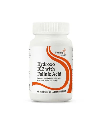 Seeking Health Hydroxo B12 with Folinic Acid -- 60 Lozenges