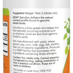 SpirulinaNOW Foods Certified Organic Spirulina 500 mg 100 benefits