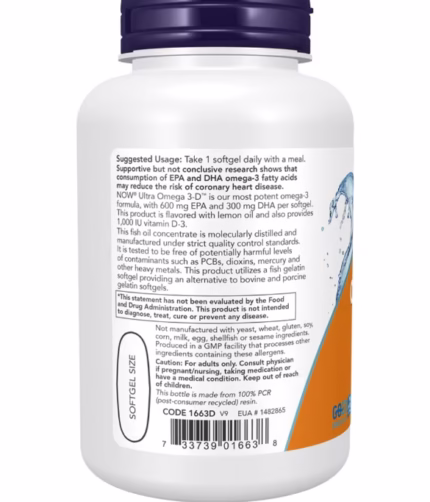 Now Ultra Omega 3-D Fish Oil softgel 90cap usage