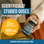 Triquetra Health L-Methylfolate 15mg with B9 and B12 60caps high potency