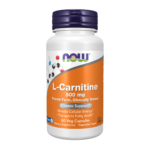 NOW L-Carnitine -- 500 mg - 60 Veg Capsules