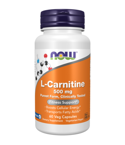 NOW L-Carnitine -- 500 mg - 60 Veg Capsules