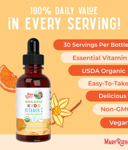 Organic Kids Vitamin C Liquid Drops non GMO