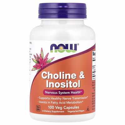 NOW Foods, Choline & Inositol, 100 Veg Capsules