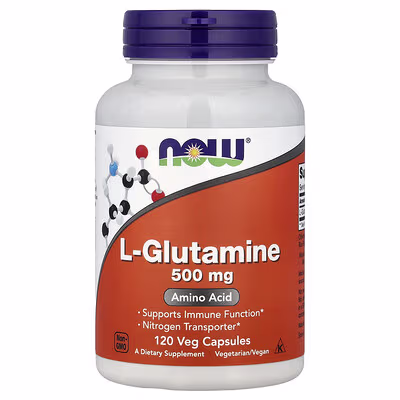 NOW Foods, L-Glutamine, 500 mg, 120 Veg Capsules