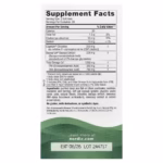 Supplement Facts panel listing serving size, calories, fats, choline, sodium, and ingredients like omega-3s and Bacopa extract.