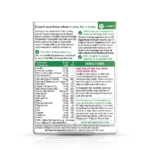 Pregnancy supplement package with directions, nutrient table, and cautions for daily use (one tablet per day).